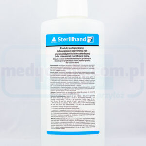 Sterillhand 500ml z pompką płyn do dezynfekcji rąk (odpowiednik AHD, Velodes, Skinman)